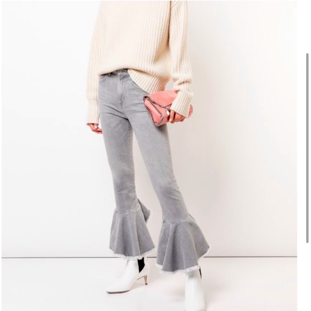 Citizens of Humanity Ash Grey Drew Flounce Highrise Jeans Sz 27 New With Tag